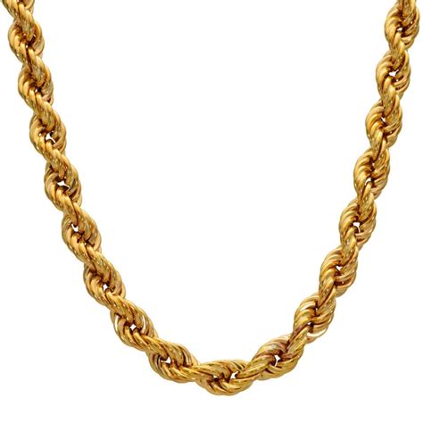 9ct Yellow Gold 16 Rope Chain Miltons Diamonds