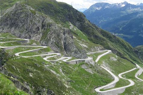 San Bernardino Pass A Great Mountain Pass In Graubunden Switzerland