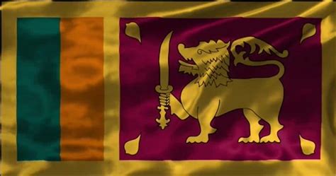 Loop Animation The Flag Of Sri Lanka Wa Stock Video Pond