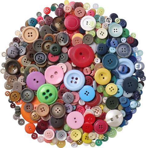 Tnstk 650 Pcs Round Resin Buttons - Assorted 2 & 4 Hole Buttons for ... 
