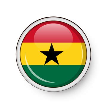 Ghana Circle Flag PNG, Vector, PSD, and Clipart With Transparent ...