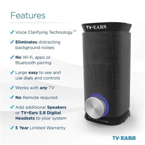 TV Ears Dual Speaker System TV Ears Official Store