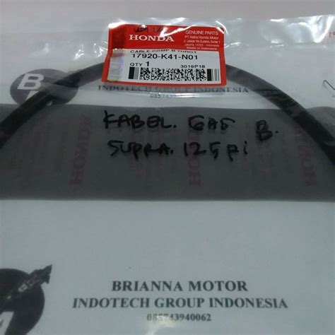 Jual Cable Comp B Throtle Kabel Gas New Supra X 125 Fi Original Honda