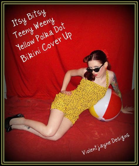 Itsy Bitsy Teeny Weeny Yellow Polka Dot Bikini By Violentjayne