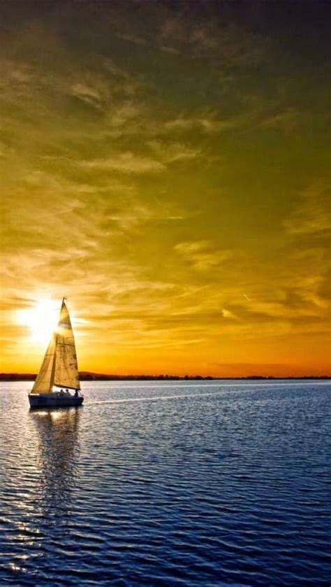 Sailboat, Sunset | Destinations Planet