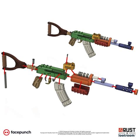 Rust Ak Assault Rifle 3d Print File Stl File Instant Download