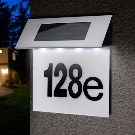 Pod Wietlany Numer Domu Lampa Solarna Led Z Czujnikiem Zmierzchu Ip