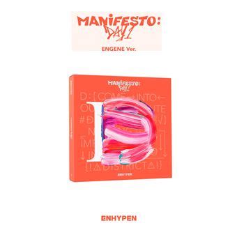 Manifesto Day D Engene Version Coffret Enhypen Cd Album