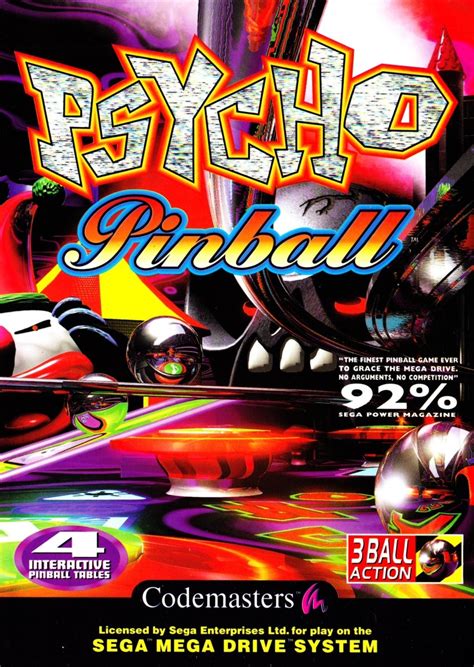 Psycho Pinball For Sega Genesis