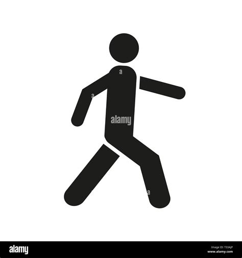 Man Walk Icon Walking Man Vector Icon People Walk Sign Illustration