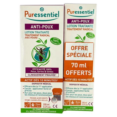 Treatment Lotion Anti Lice Puressentiel X Ml Ml Free