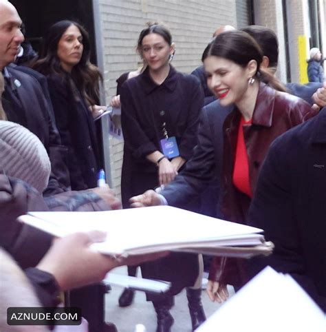 Alexandra Daddario Sexy Shows Off Her Hot Figure In A Steamy Red Dress At Amc Networks Upfront