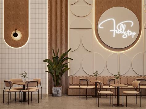 Fullstop Cafe On Behance Modern Restaurant Design Cafe Design