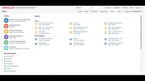 Sample Report Using Oracle Transactional Business Intelligence OTBI