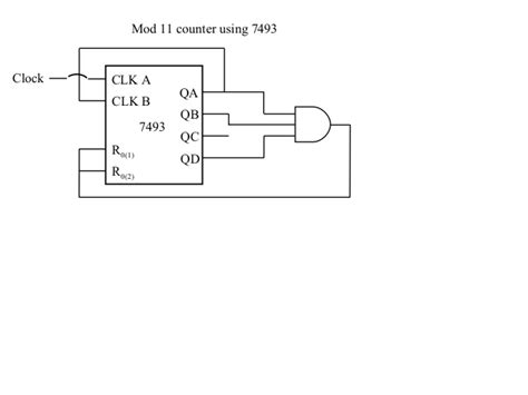 Solved Show How To Connect A 74LS93 4 Bit Asynchronous Counter For