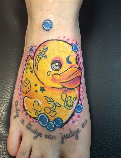 Rubber Duck Tattoo Outline