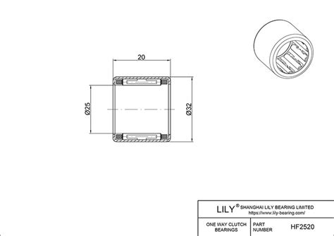HF2520 | One Way Bearing - Schaeffler (INA) | LILY Bearing