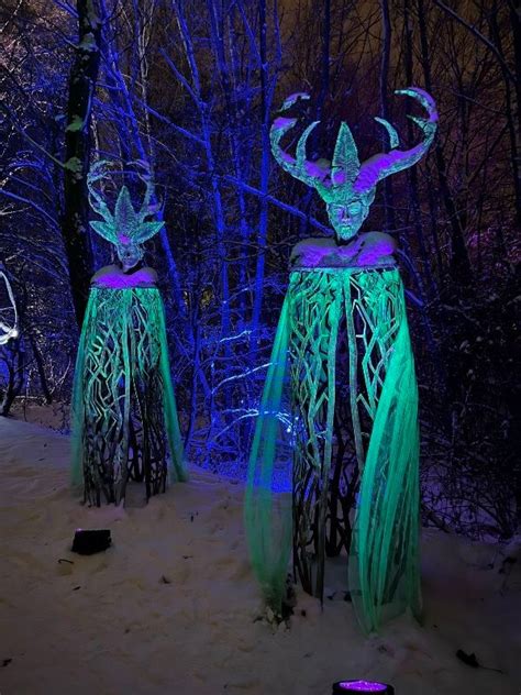 Lumina Park Wrocław Zamek Topacz park iluminacji we Wrocławiu