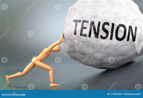tension  human mind pictured  word tension   head