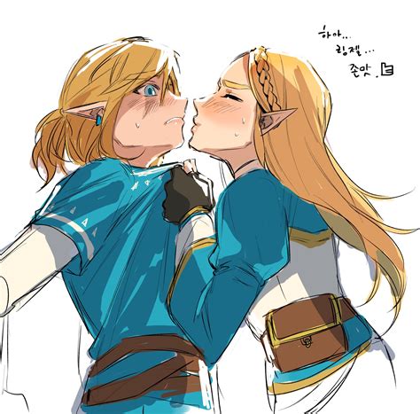 Princess Zelda And Link Kissing