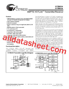 Cy B Datasheet Pdf Cypress Semiconductor