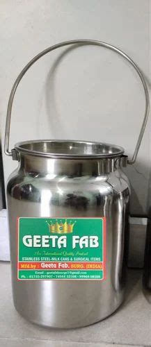 Stainless Steel Milk Cans At Rs Piece In Jagadhri Id