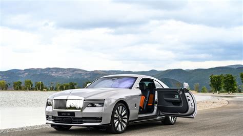 Скачать обои car Rolls Royce sky clouds Spectre Rolls Royce