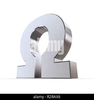 3d Silver Greek Alphabet Stock Photo Alamy