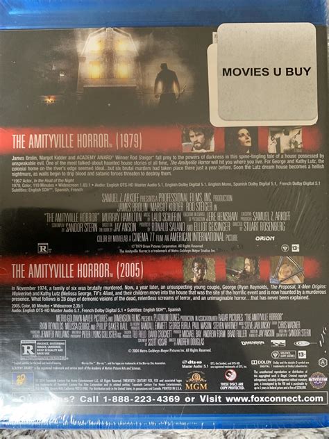 The Amityville Horror 1979 The Amityville Horror 2005 Blu Ray Disc