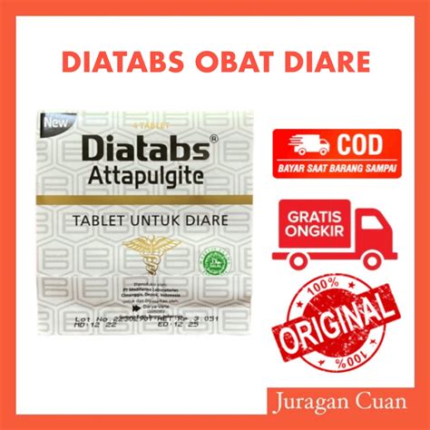 Jual Diatabs Obat Diare 1 Strip Isi 4 Tablet Shopee Indonesia