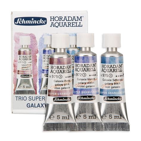 Schmincke Horadam Aquarell Super Granulating Galaxy Set 3 X 5ml Bromleys Art Supplies