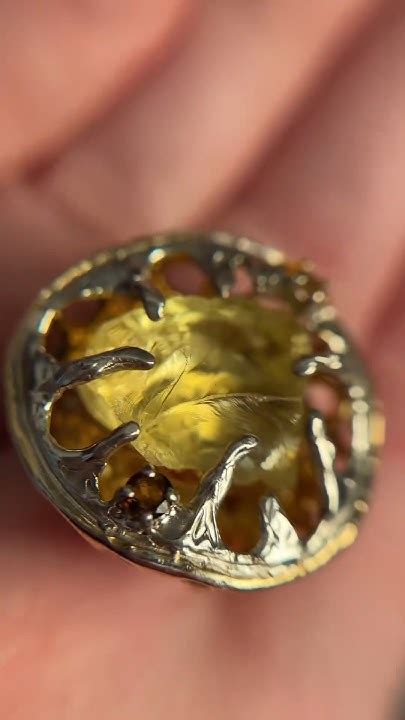 Кольцо с Лимонным Кварцем,описание в комментариях⬇️ #серебро #кварц # ...