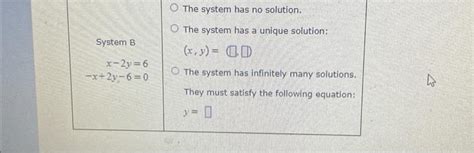 Two Systems Of Equations Are Given Below For Each