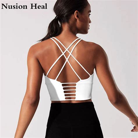 Buy Women Energy Crop Vest Shockproof Breathable Gym