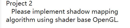 Solved Project 2 Please implement shadow mapping algorithm | Chegg.com