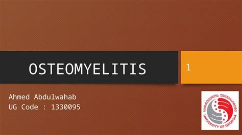 Pptx Osteomyelitis Dentistry Dokumentips