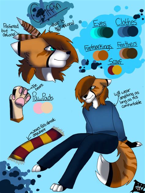 Fursona Reference Sheet By Griffinwing2277 On Deviantart