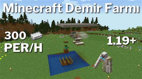 Minecraft 1 19 Demir Farmı Yapımı YouTube