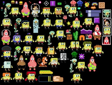 Spongebob Sprites I Made Basted Off Atlantis Squarepantis Fandom