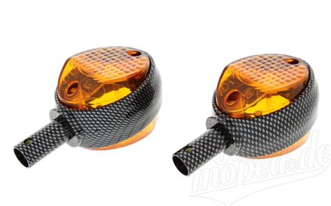 Set Blinker Carbonlook Oranges Glas F R Simson Schwalbe Kr Kr