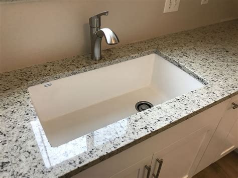 Super Blanco white sink with Dallas White Granite | White sink, White ...