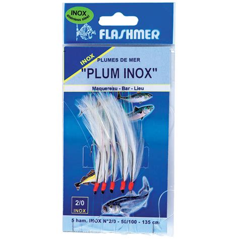 Bas De Ligne Mer Flashmer Plume Filament 7 Hamecons 3 0 Bas De Lignes Lignes Montées Pêche