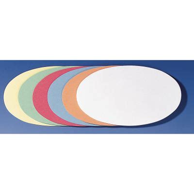 Franken Moderationskarte Oval St Pck Verschiedene Farben