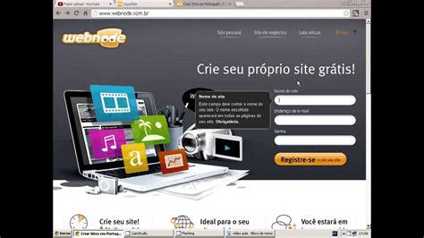 Tutorial Como Criar Site No Webnode Youtube