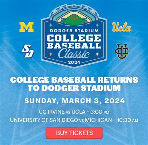 The “College Baseball Classic” returns to Dodger Stadium ...