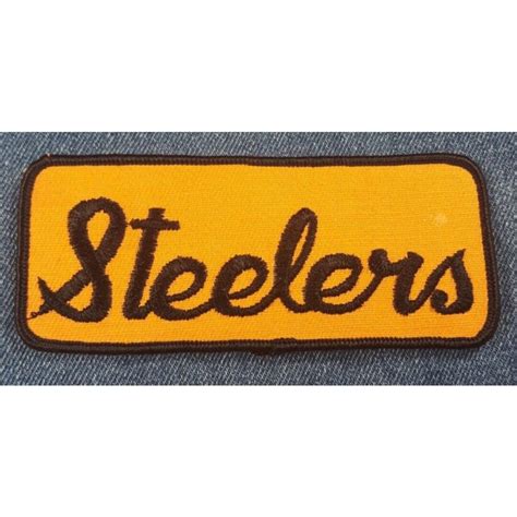 Nos 70s Vintage Pittsburgh Steelers 5 Patch Football Original Terrible