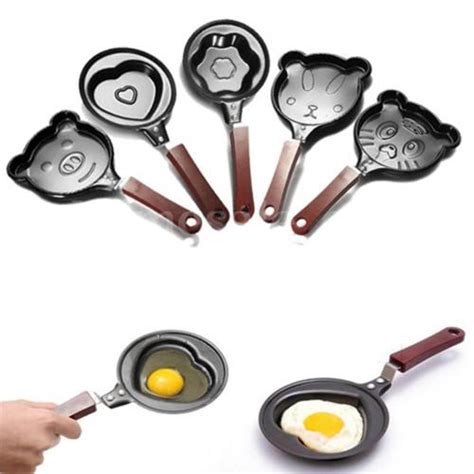 Mini Antihaft Edelstahl Pfanne Herzform Eier Pancake Topf Braten Pan K Che