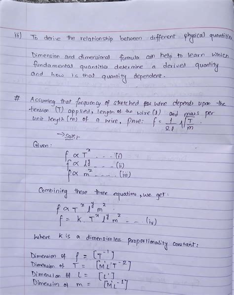 Application of Dimensional Analysis | Class Eleven Physics