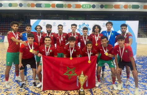 L Quipe Nationale Marocaine De Futsal U Remporte La Coupe Heydar