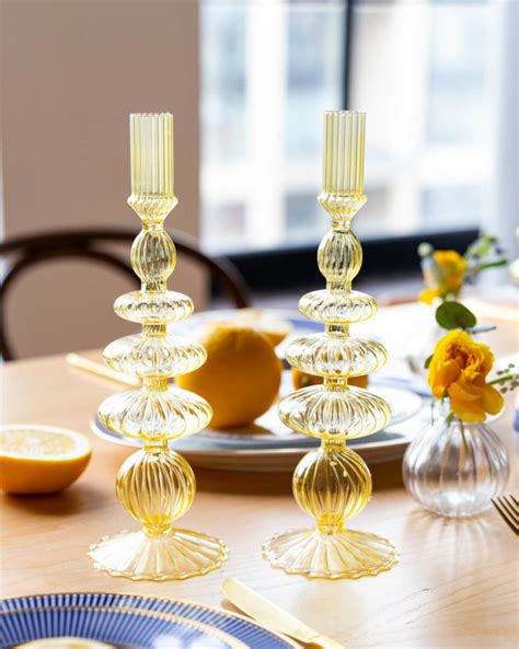 Стеклянный подсвечник Gem – в стильном интернет-магазине DECORAHOLIC